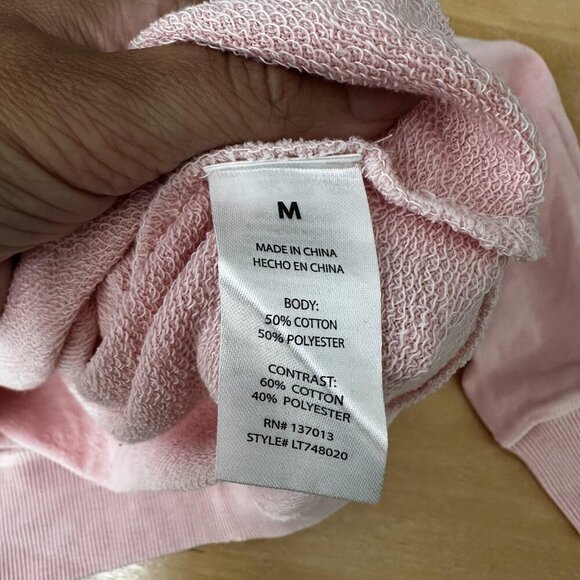 Wildfox Sweatshirt Womens Medium Pink Extra Dirty Martini Graphic Pullover Top - Picture 12 of 14